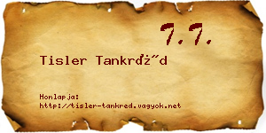 Tisler Tankréd névjegykártya